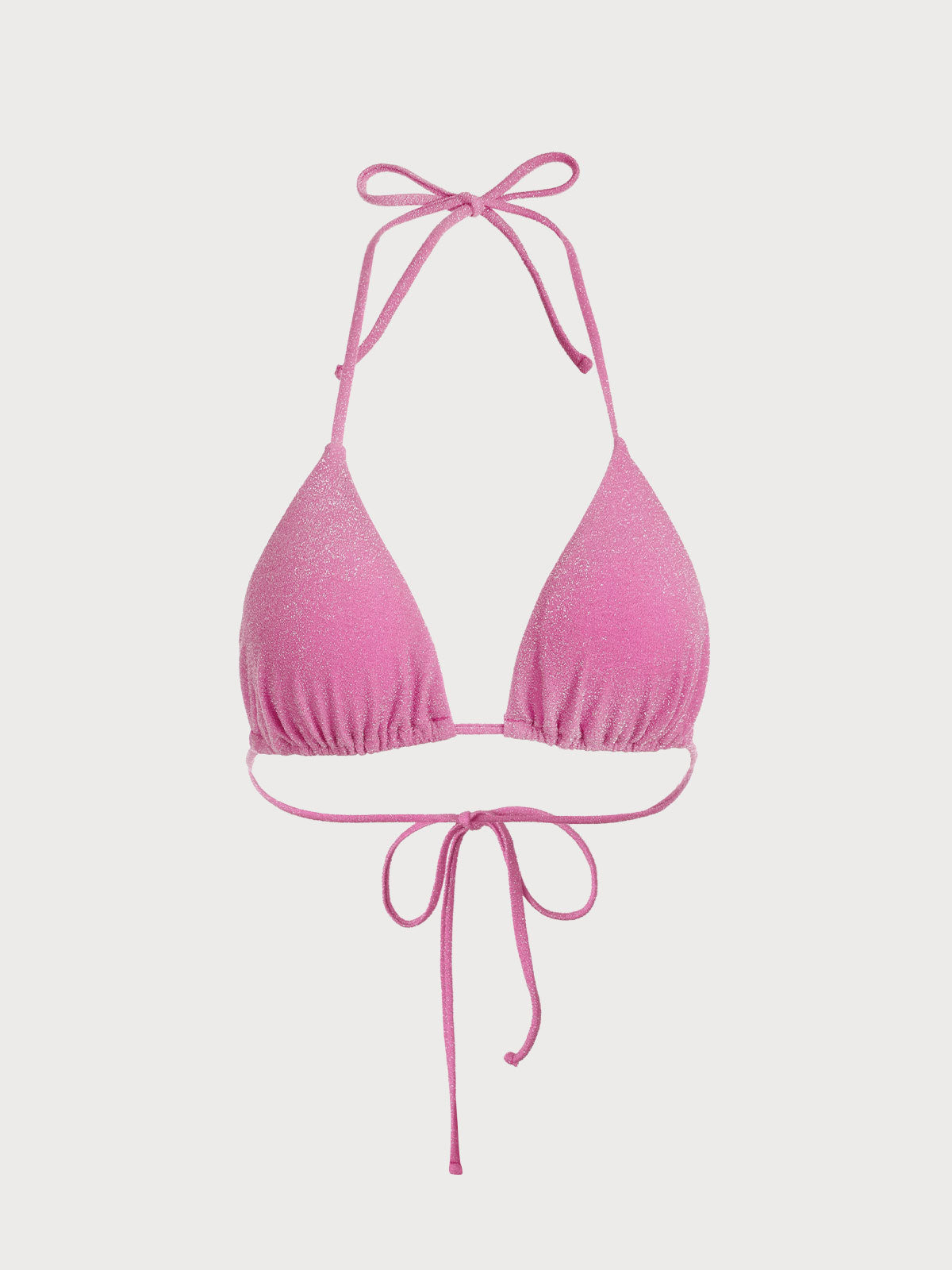 Celestine™ |Pink Halter Triangle Bikini Top
