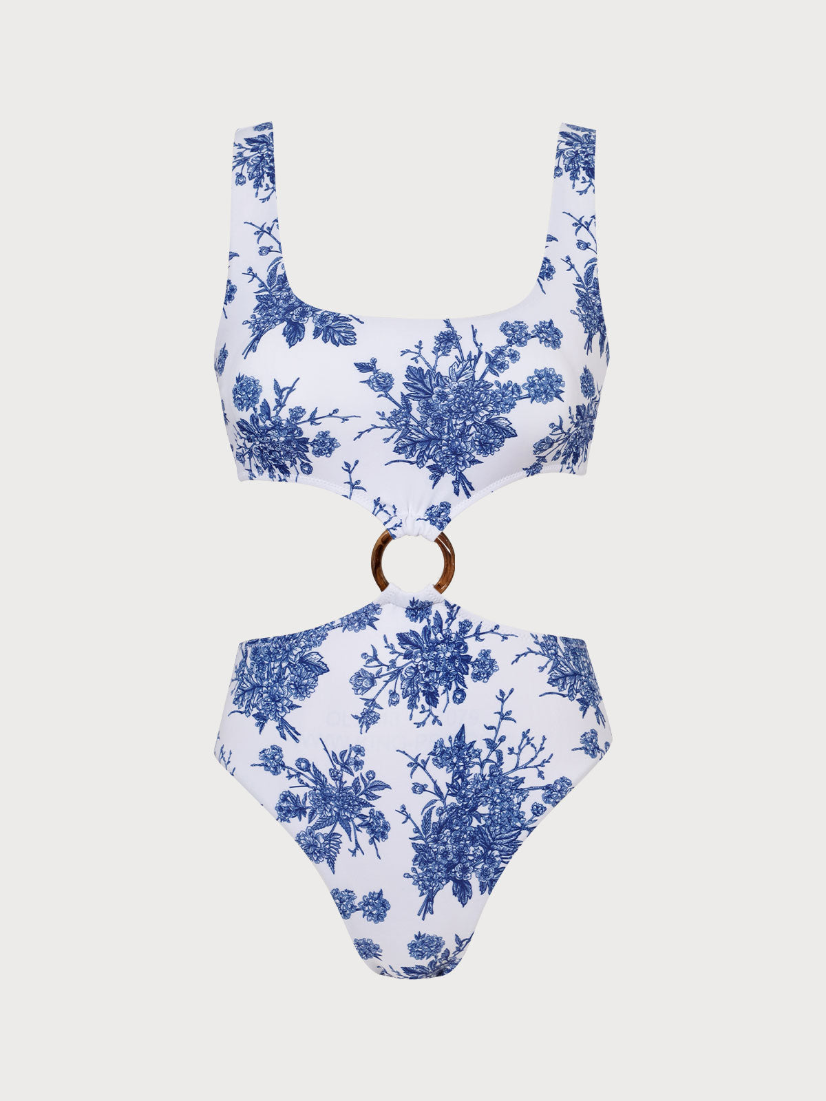 Lyra™ | O-Ring Cutout Floral One-Piece Swimsuit