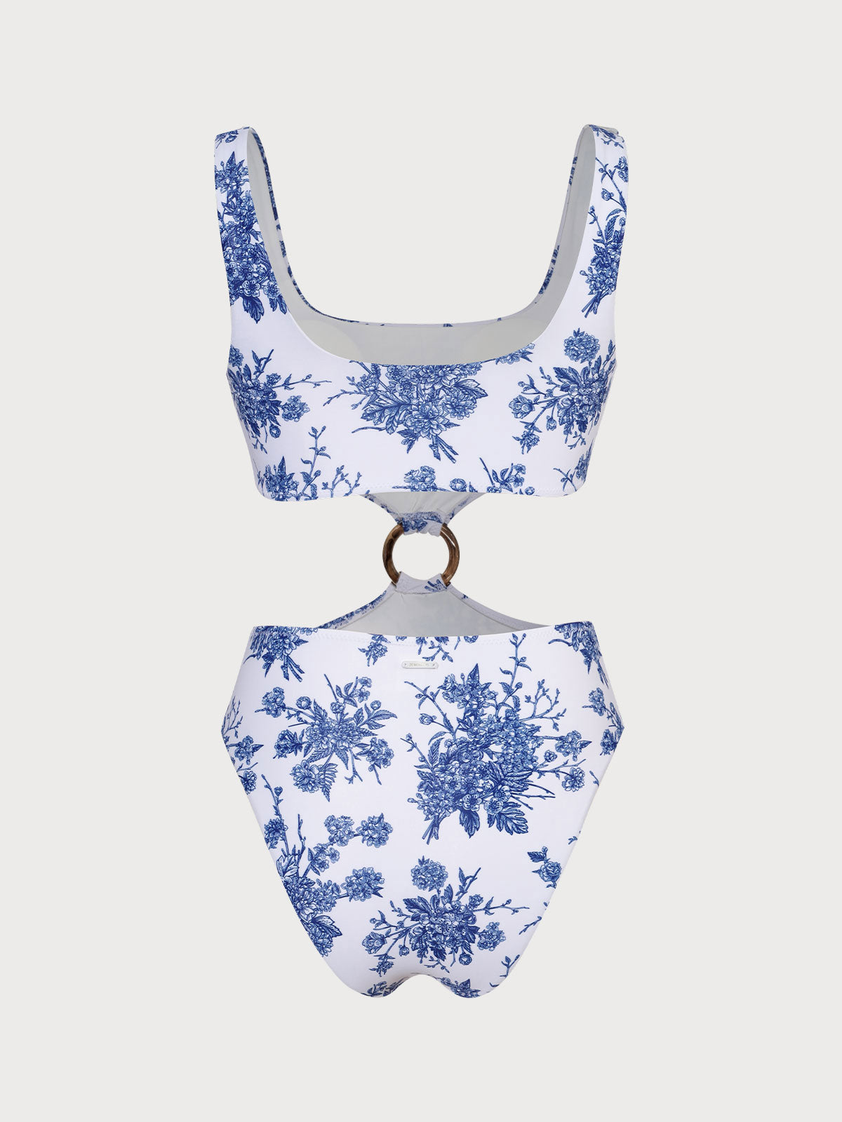 Lyra™ | O-Ring Cutout Floral One-Piece Swimsuit