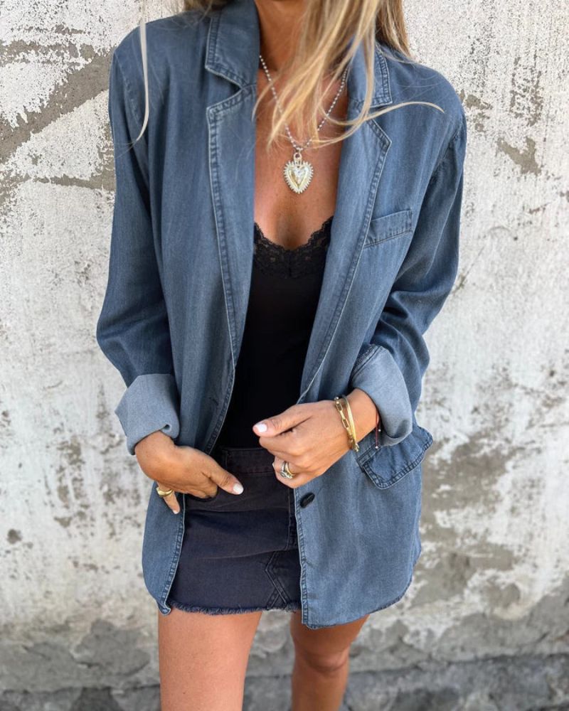 Celeste™ | Casual Denim Blazer