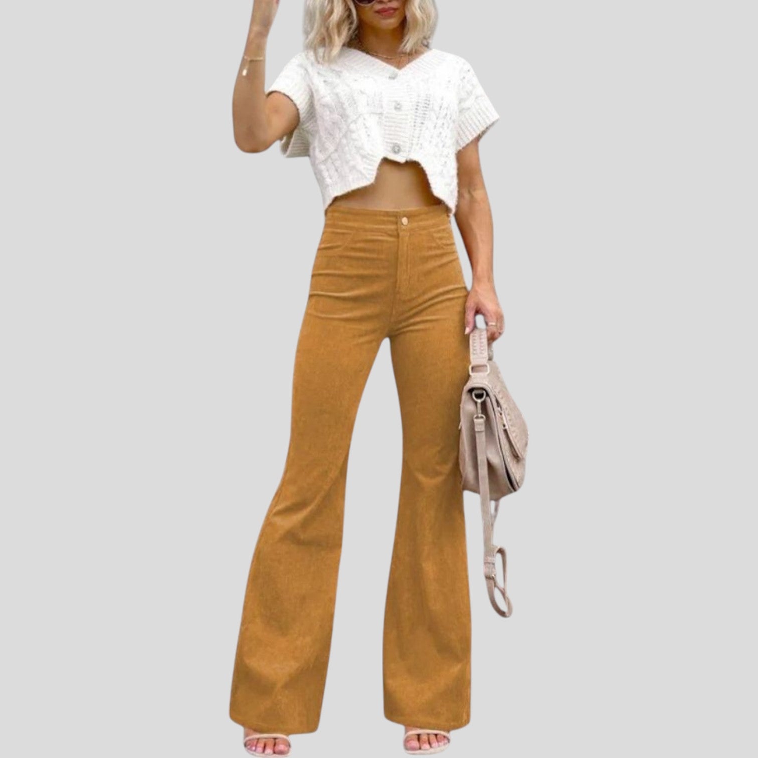 Kara™ | Corduroy Flared Pants