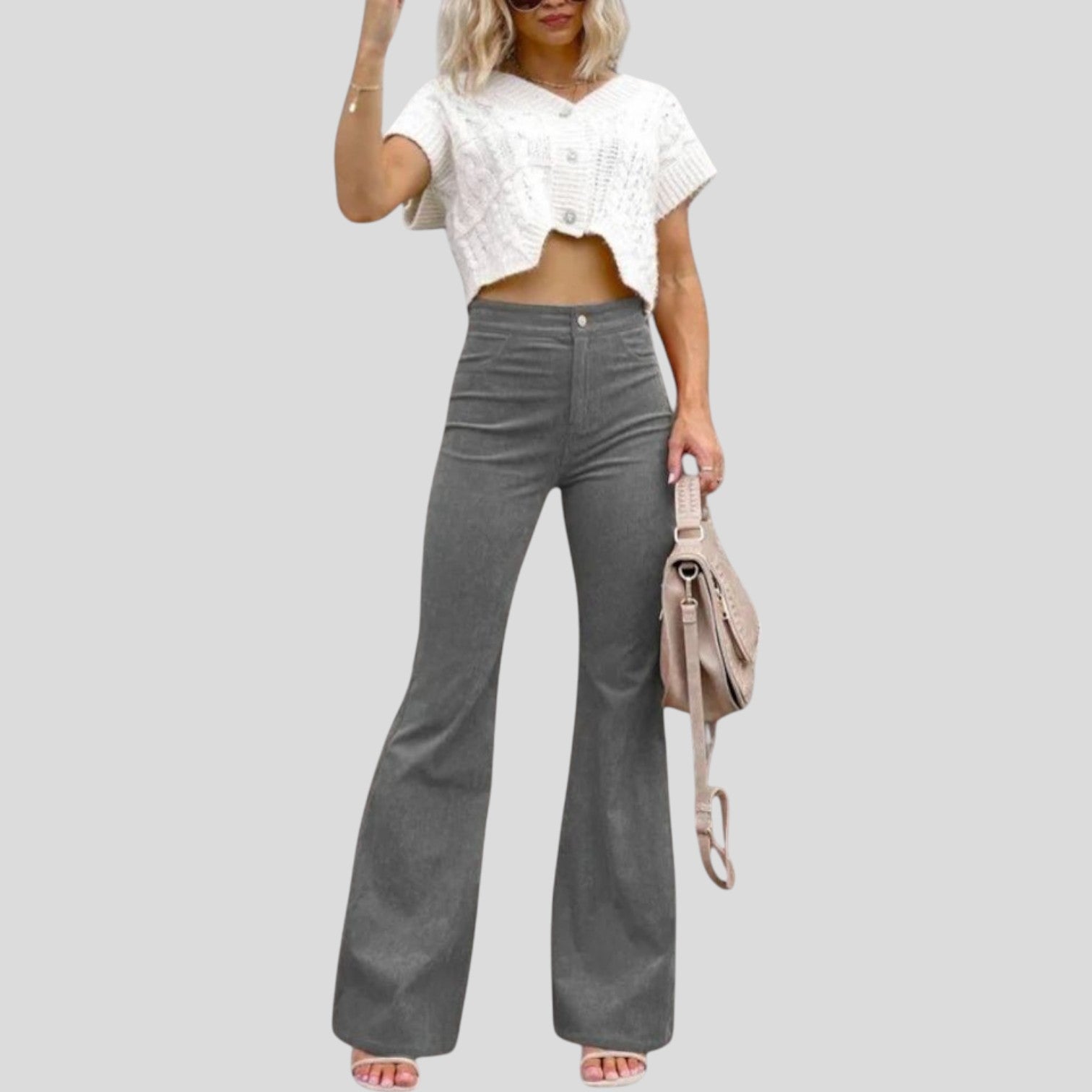 Kara™ | Corduroy Flared Pants