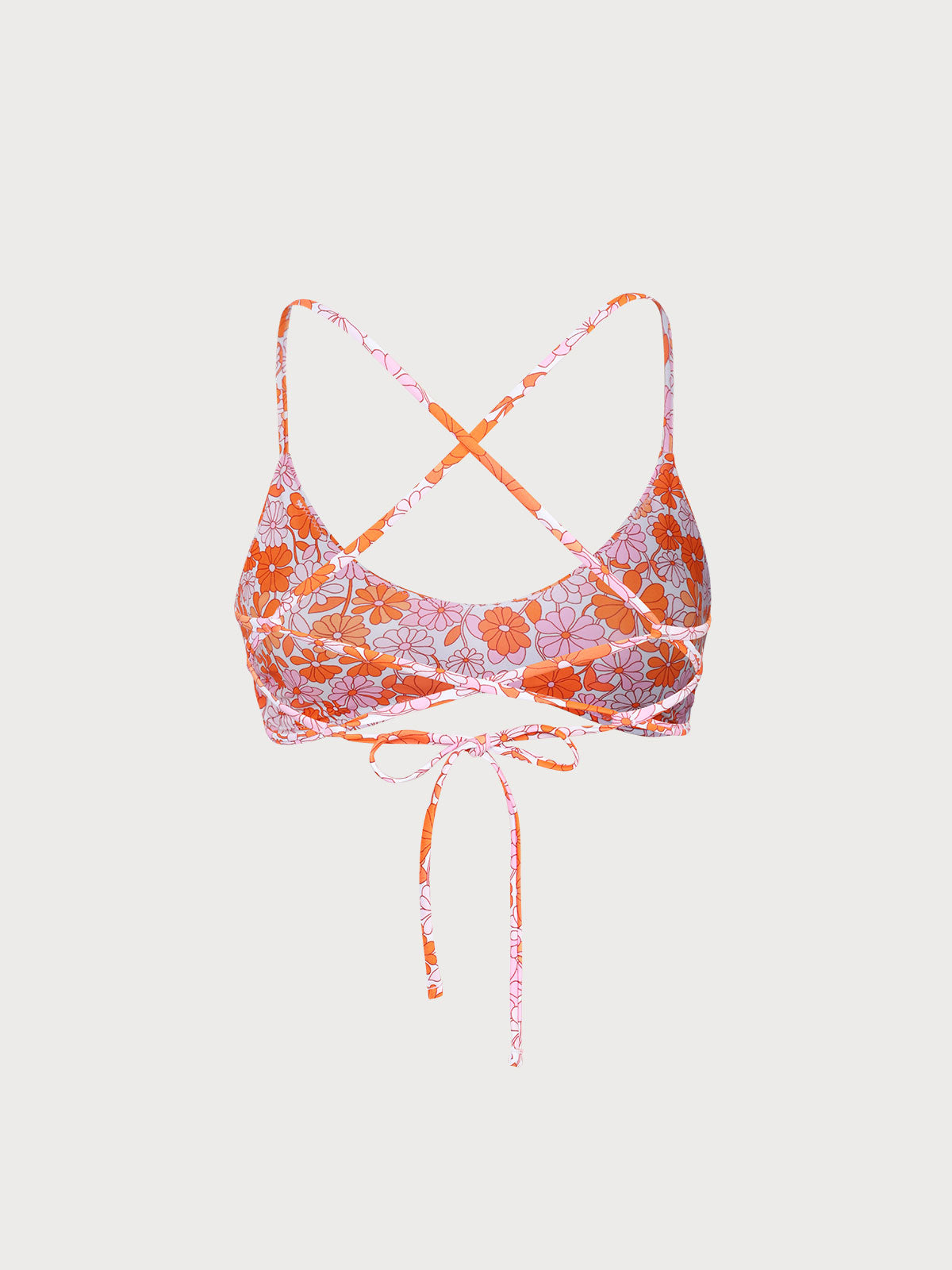 Seraphina™ | Orange Backless Bikini Top