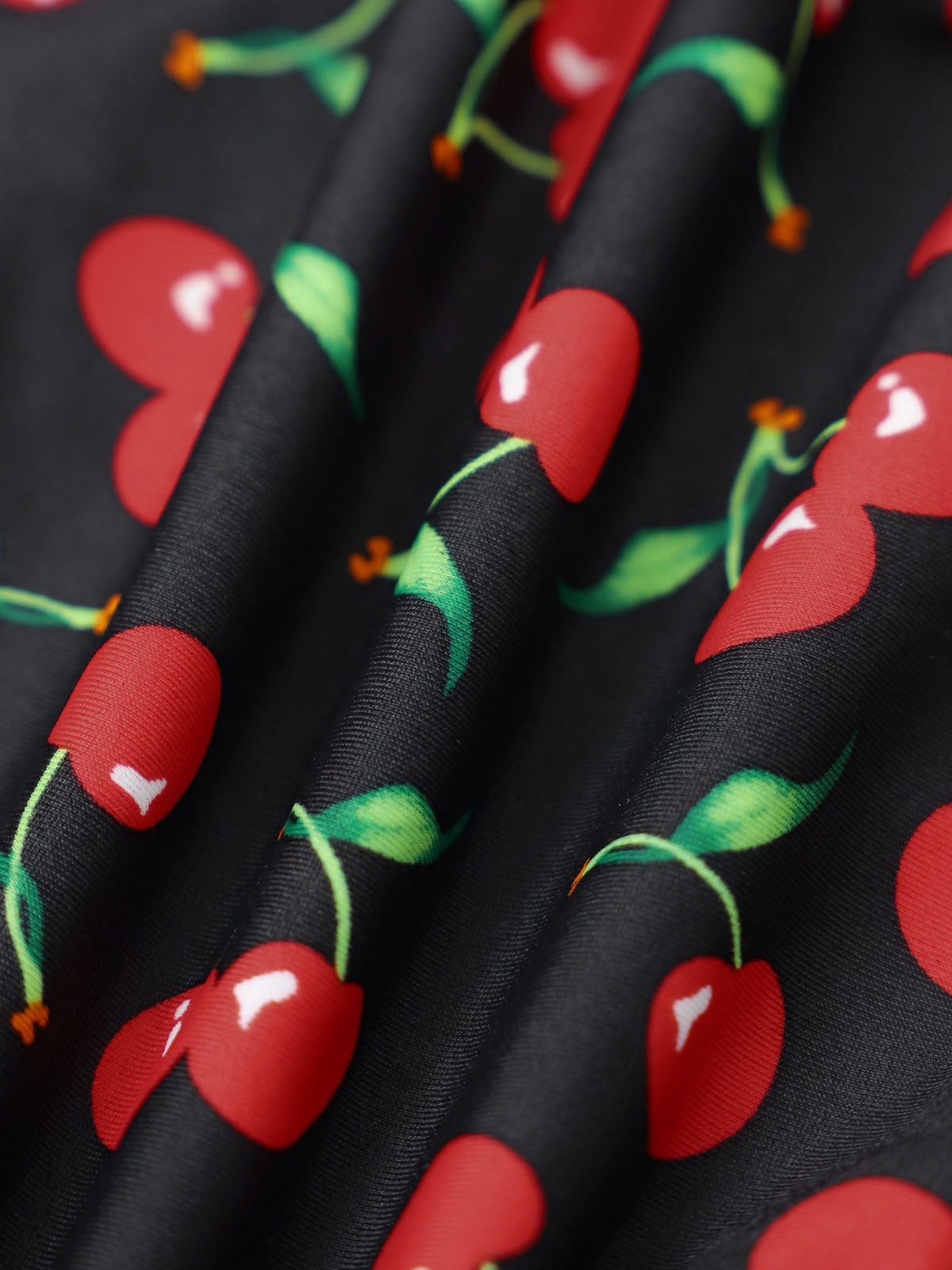 Luna™ | Reversible Cherry Tie Bikini Bottom