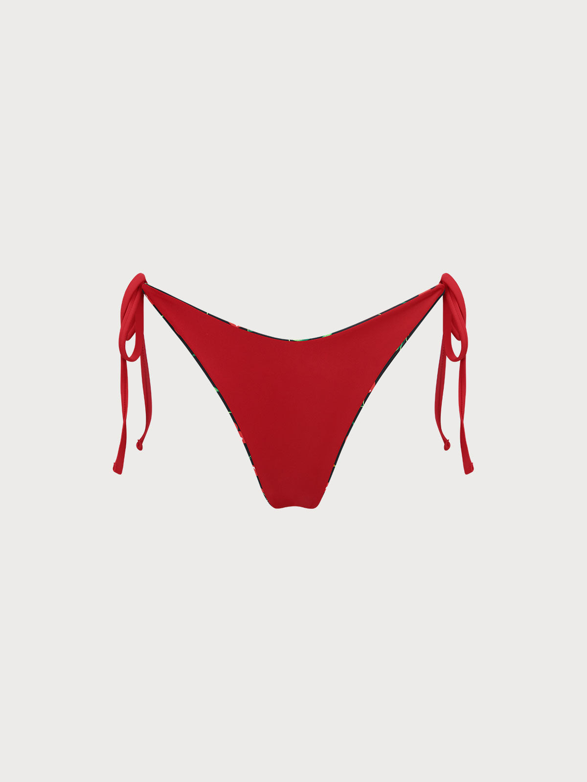 Luna™ | Reversible Cherry Tie Bikini Bottom