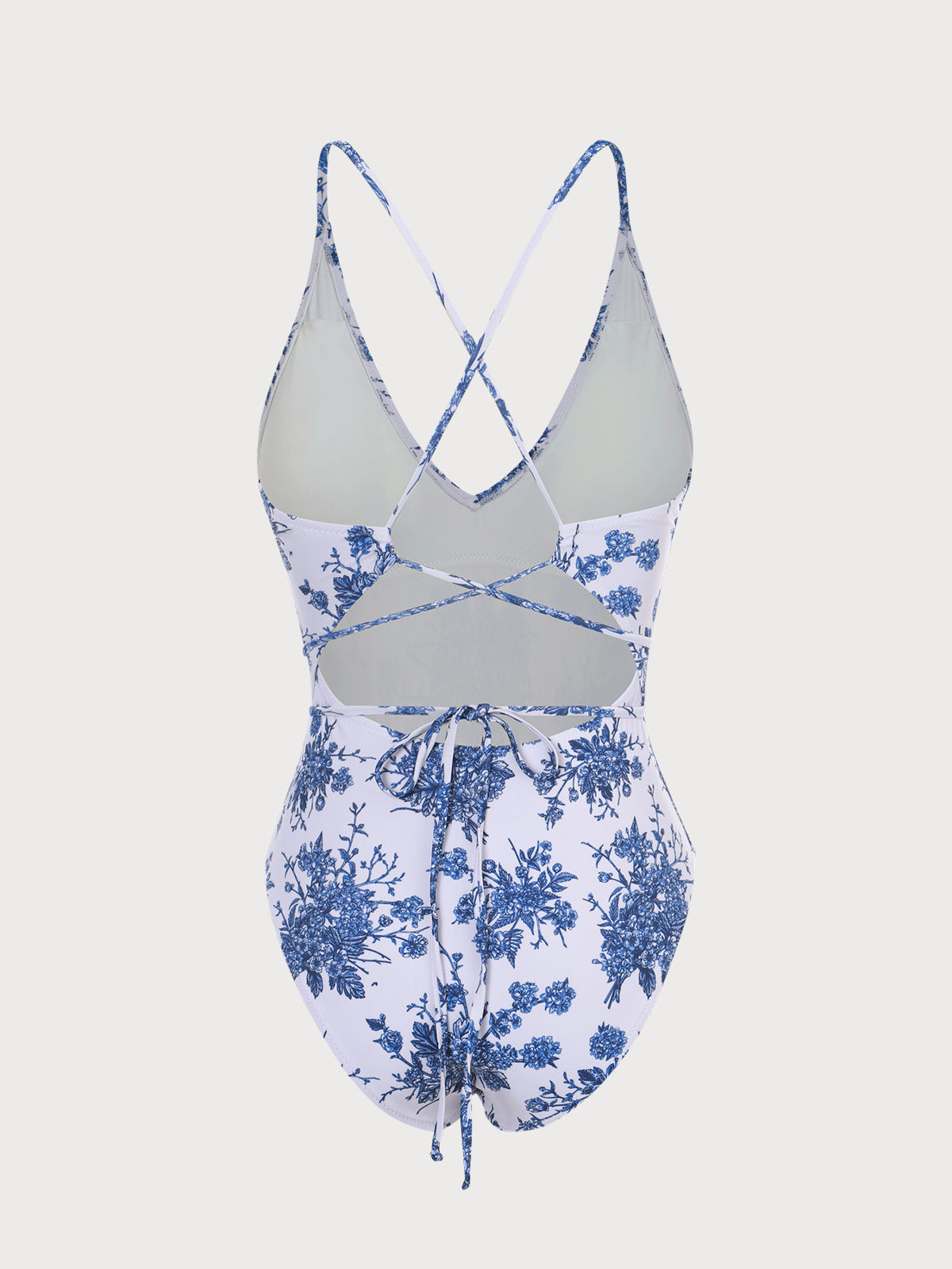 Lyra™ | V Neck Backless One-Piece Swimsuit