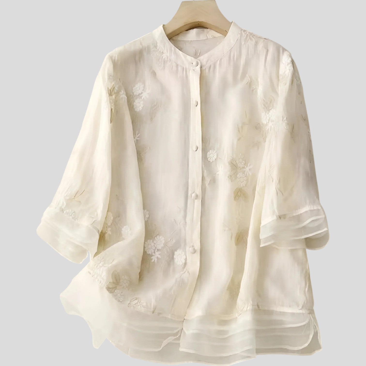 Mira™ | Embroidered Cotton Top