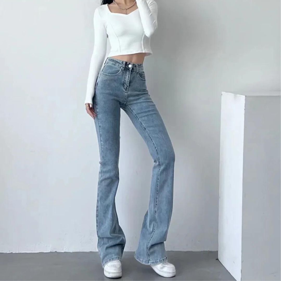 Cambria™ | High-Waisted Heart Fringe Jeans