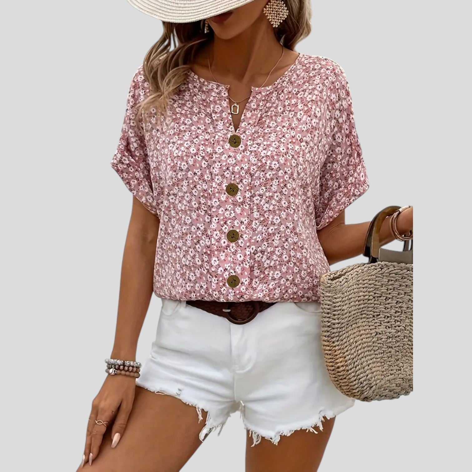 Aurelia™ – Light & Breezy Floral Blouse