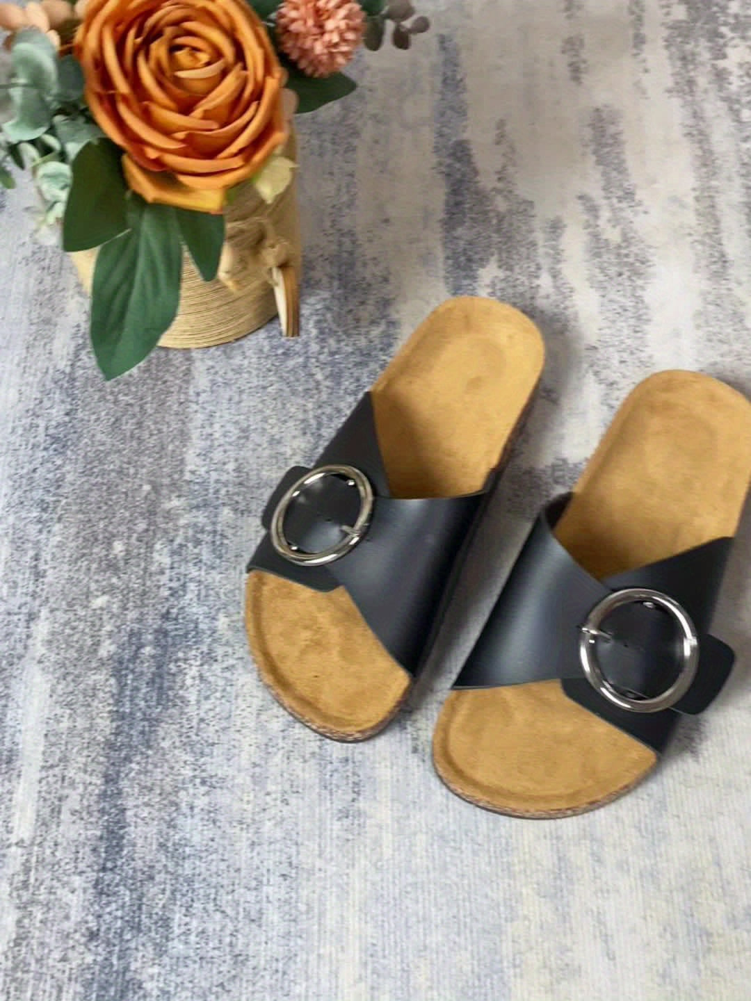 Nadia™ | Classic Comfort Slide Sandals