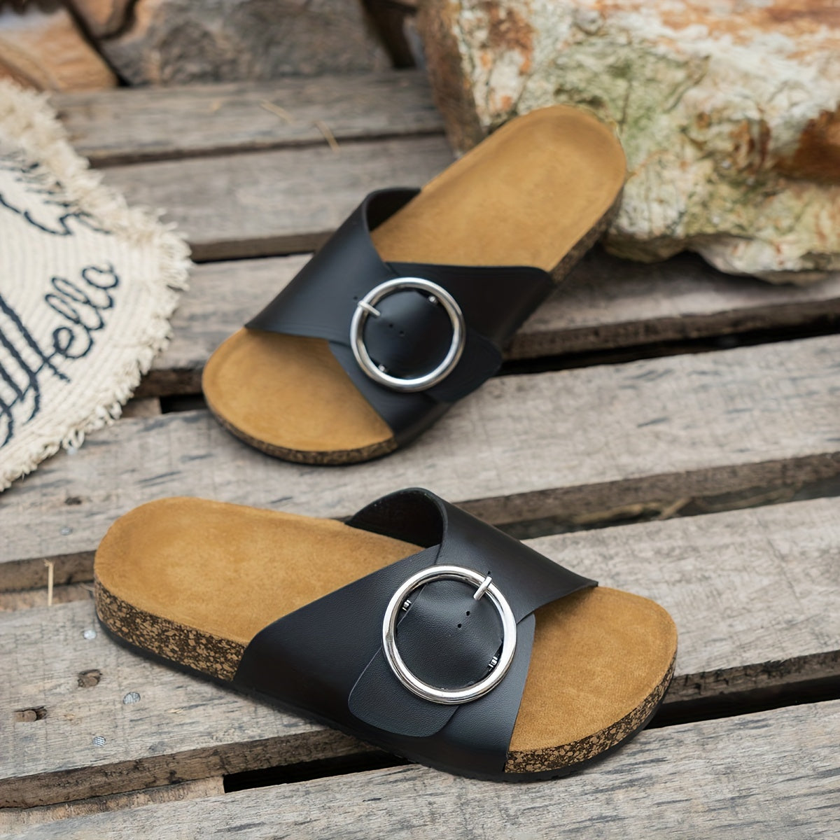 Nadia™ | Classic Comfort Slide Sandals