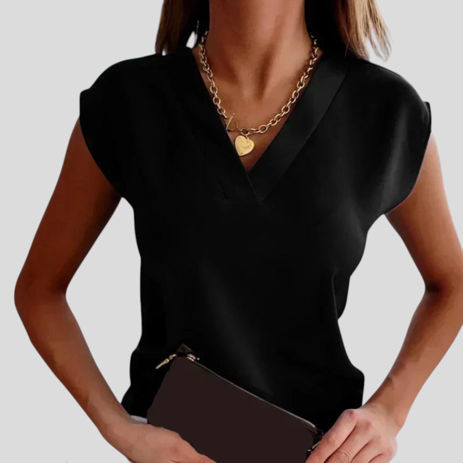 Isla™ | Sleeveless V-Neck Blouse