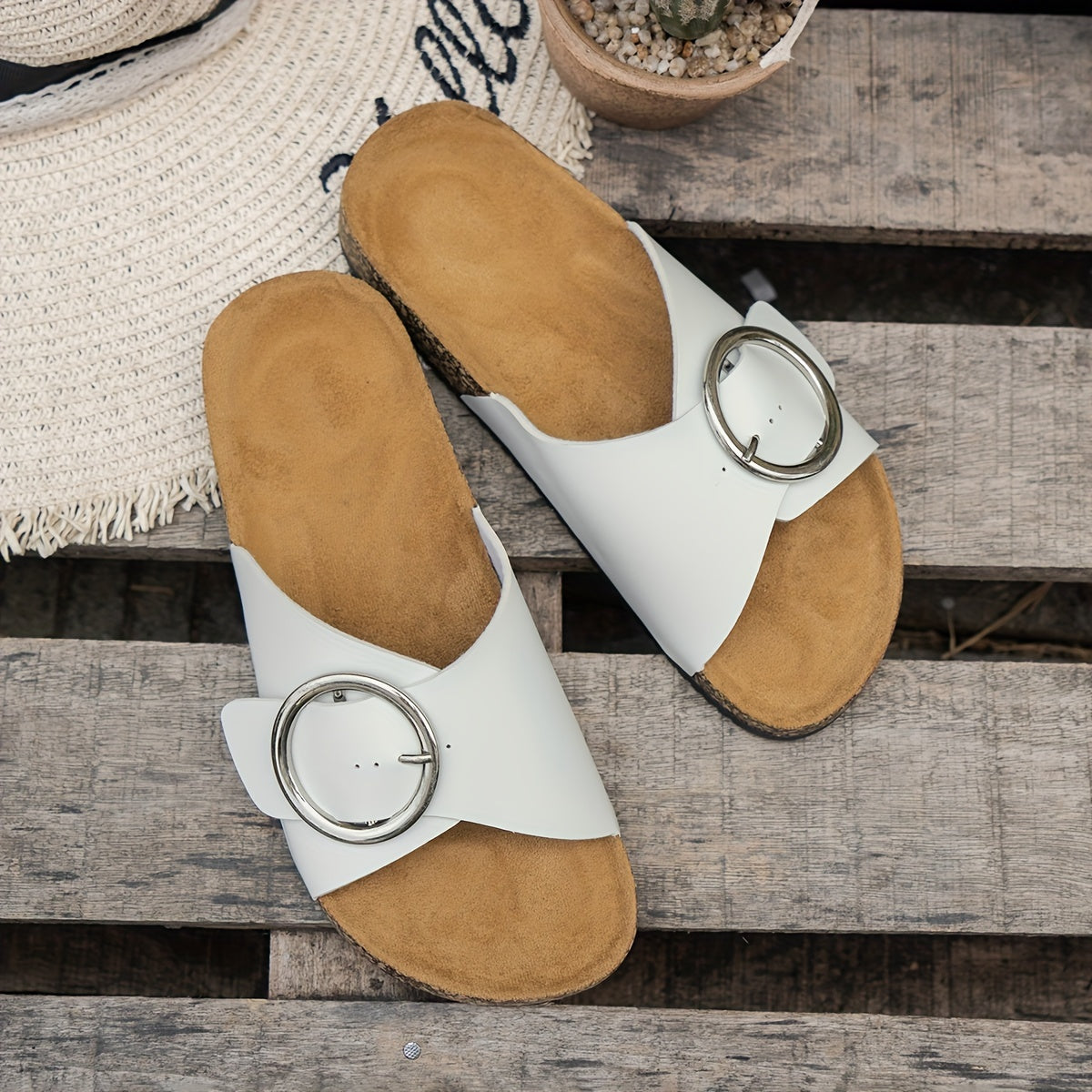 Nadia™ | Classic Comfort Slide Sandals