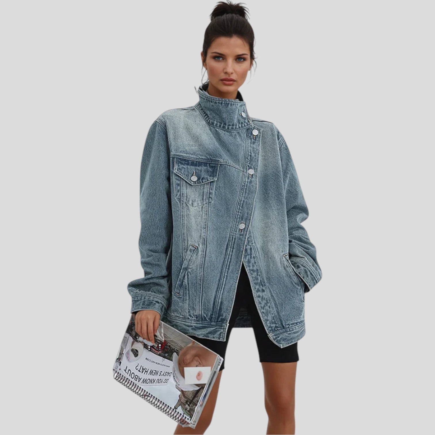 Liora™  | Women’s Artistic Denim Jacket