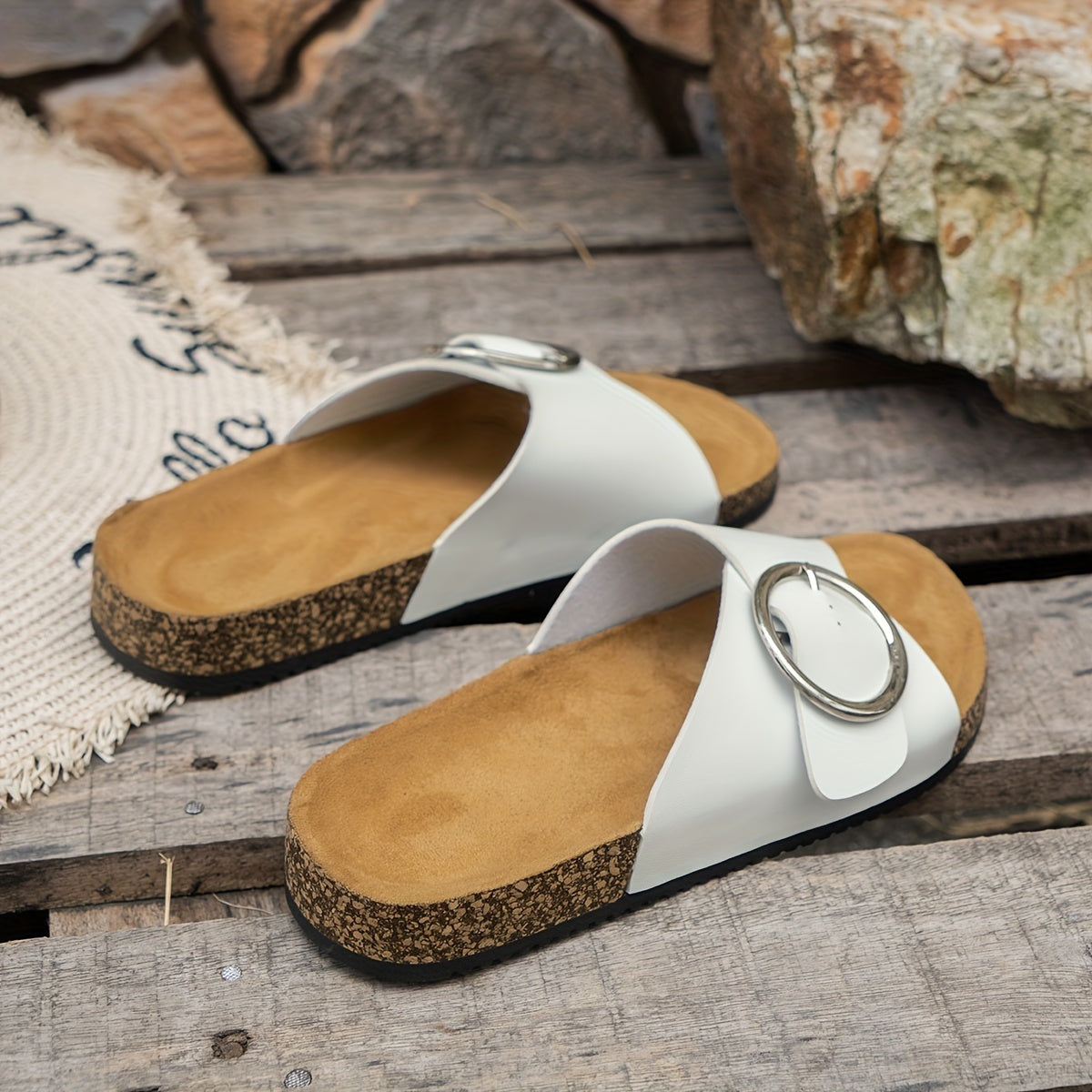 Nadia™ | Classic Comfort Slide Sandals