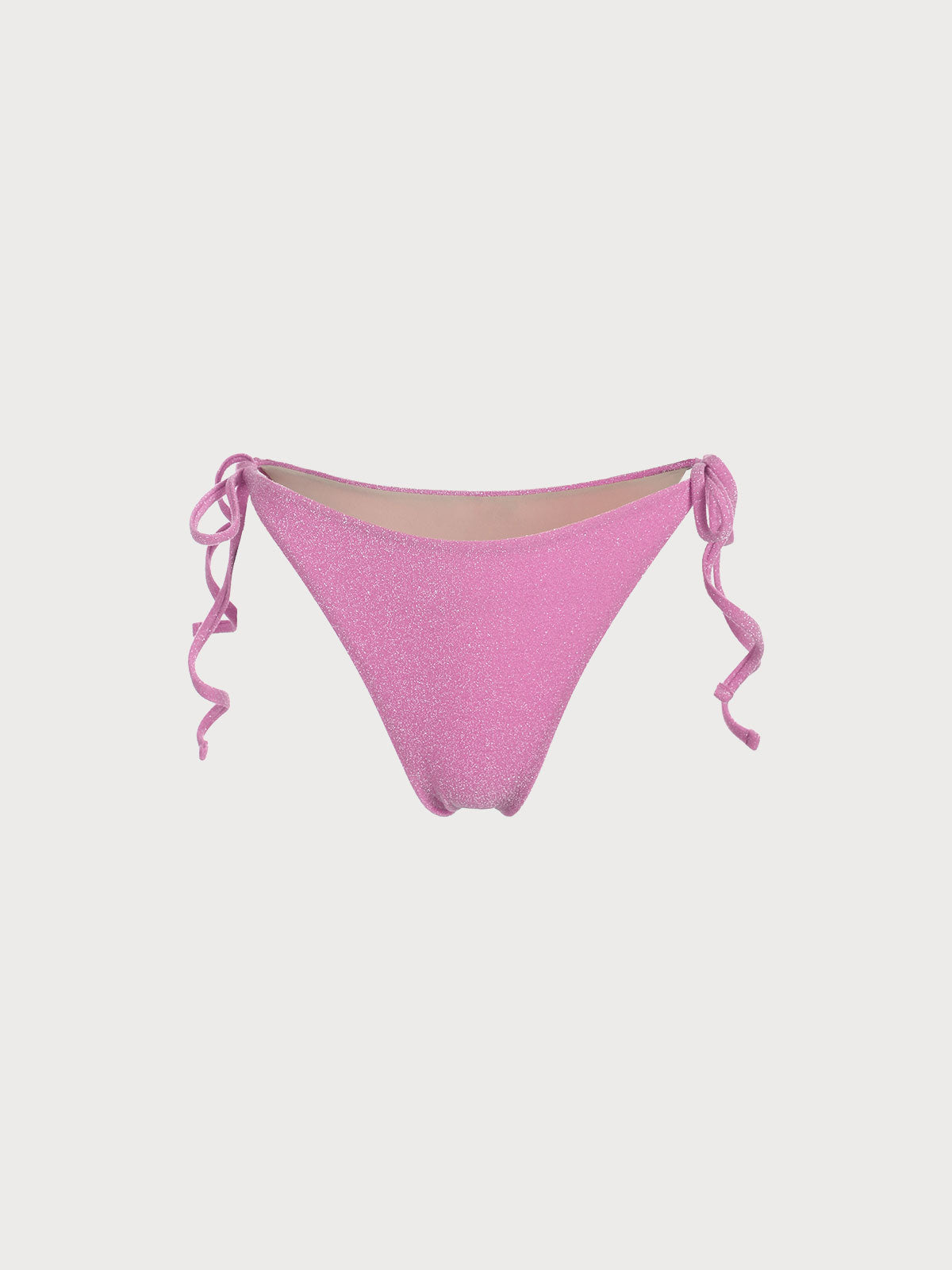 Celestine™| Pink Tie Side Bikini Bottom