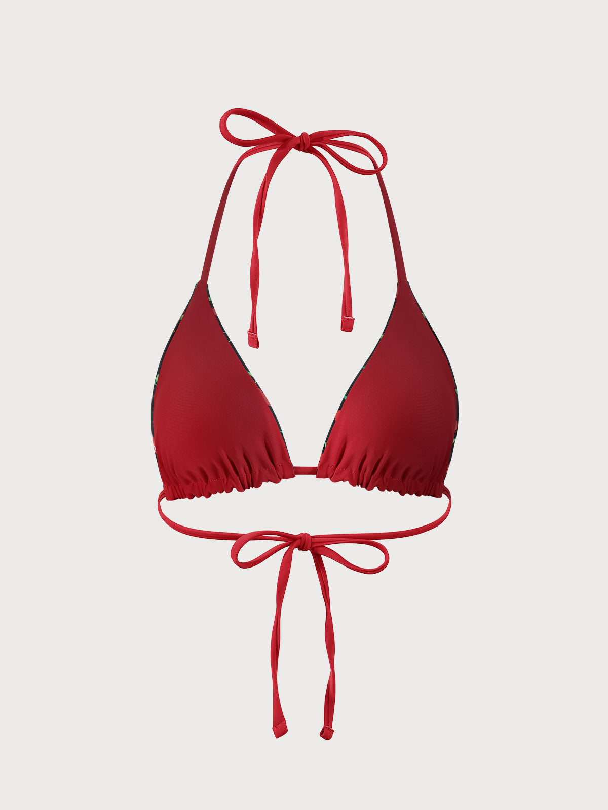 Luna™ | Reversible Cherry Halter Bikini Top