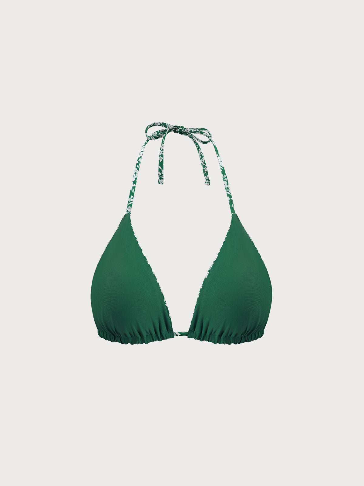 Elara™ | Green Reversible Halter Bikini Top