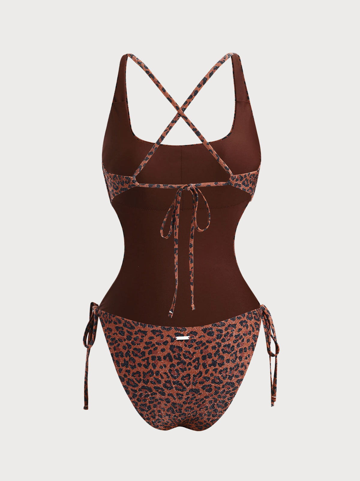 Nova™ | Leopard Print Cross One-Piece Swimsuit